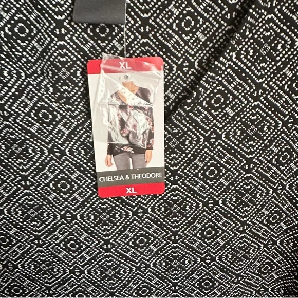 Chelsea & Theodore Geometric Print Blouse Sz XL‎ NEW - Picture 8 of 8